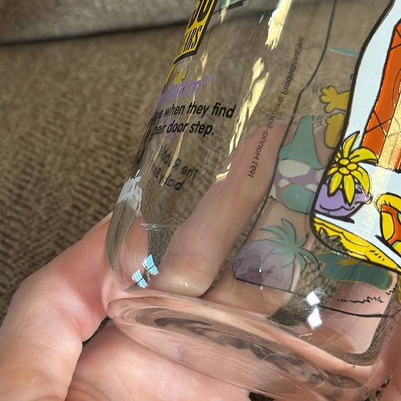 Vintage 1991 The Flintstones Hardees drinking glasses bundle of 3 - Picture 9 of 9